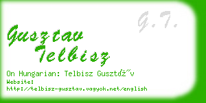 gusztav telbisz business card